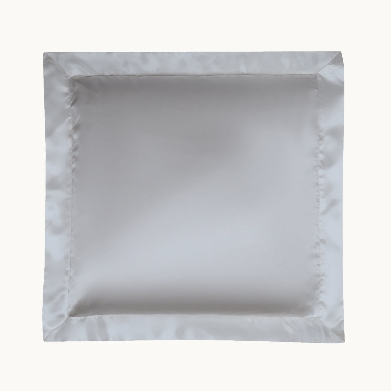 Silver Grey Silk Pillowcase