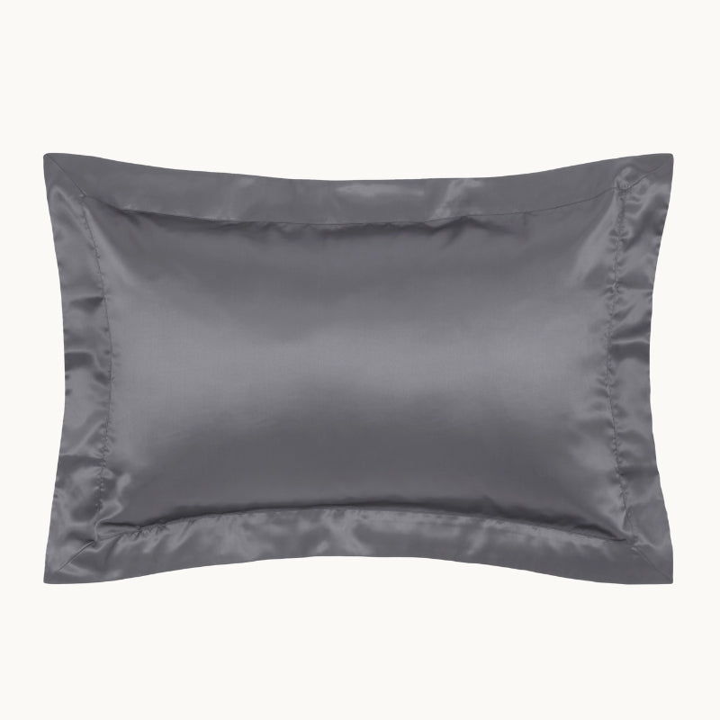 Charcoal Silk Sham Pillowcase
