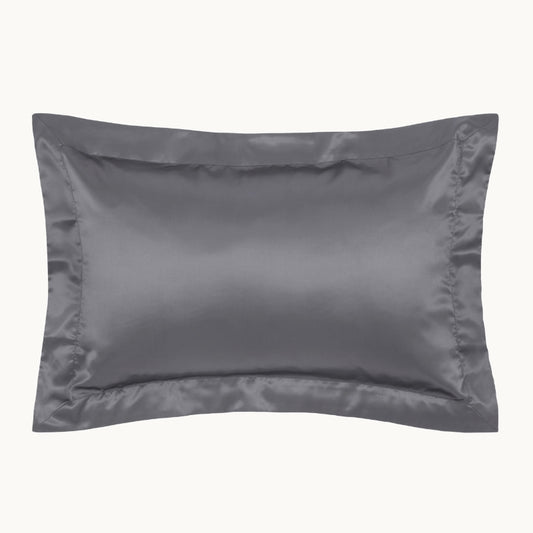 Charcoal Silk Sham Pillowcase