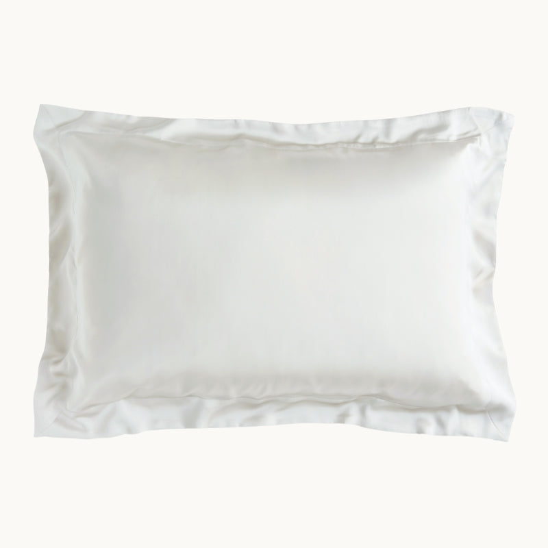 White Silk Sham Pillowcase