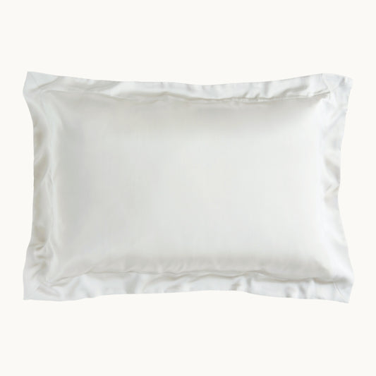 White Silk Sham Pillowcase