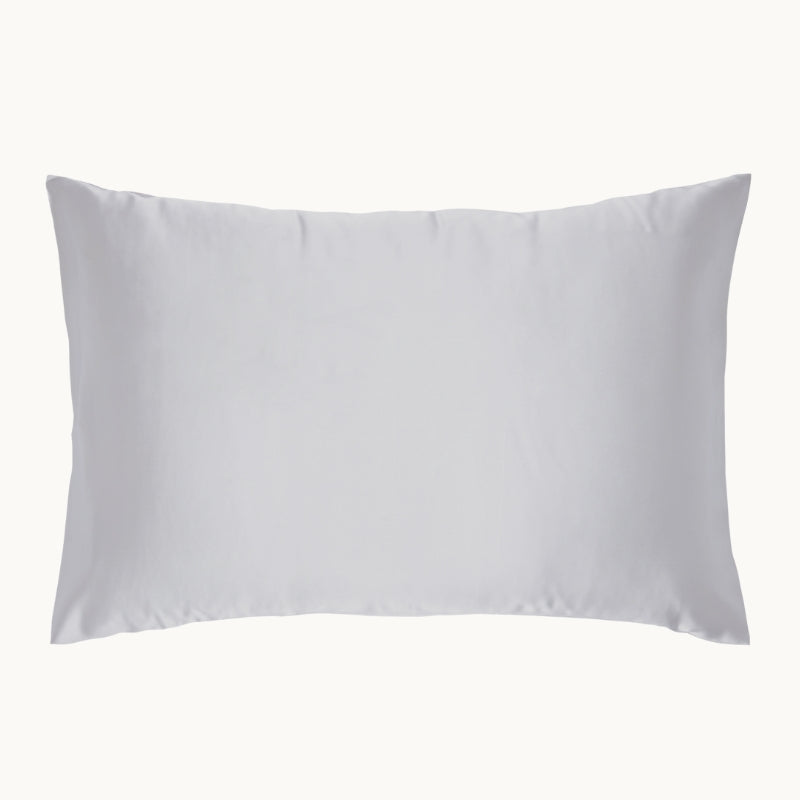 Gingerlily Man Mulberry Silk Pillowcase Silver Grey