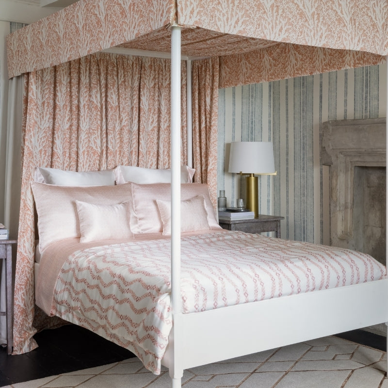Rattan Pink Silk Flat Sheet