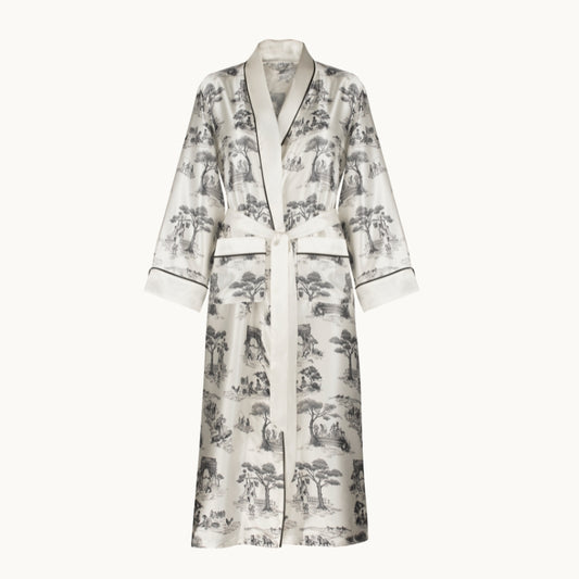 Harlem Toile Ivory Robe