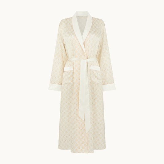 Seashells Silk Dressing Gown