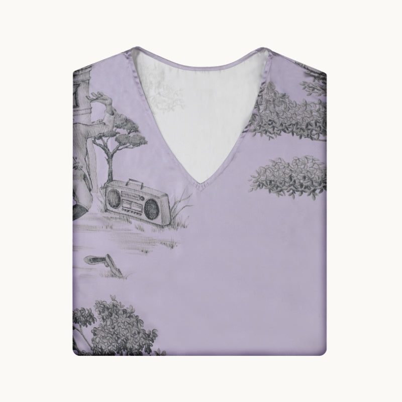 Harlem Toile Lilac Kaftan