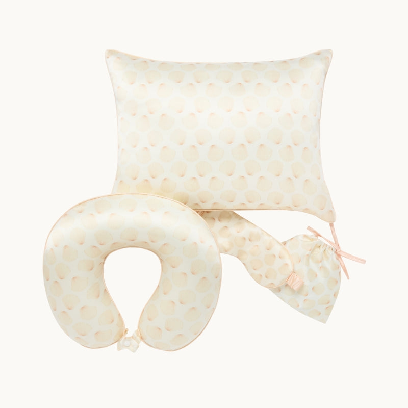 Silk Travel Pillow Seashells