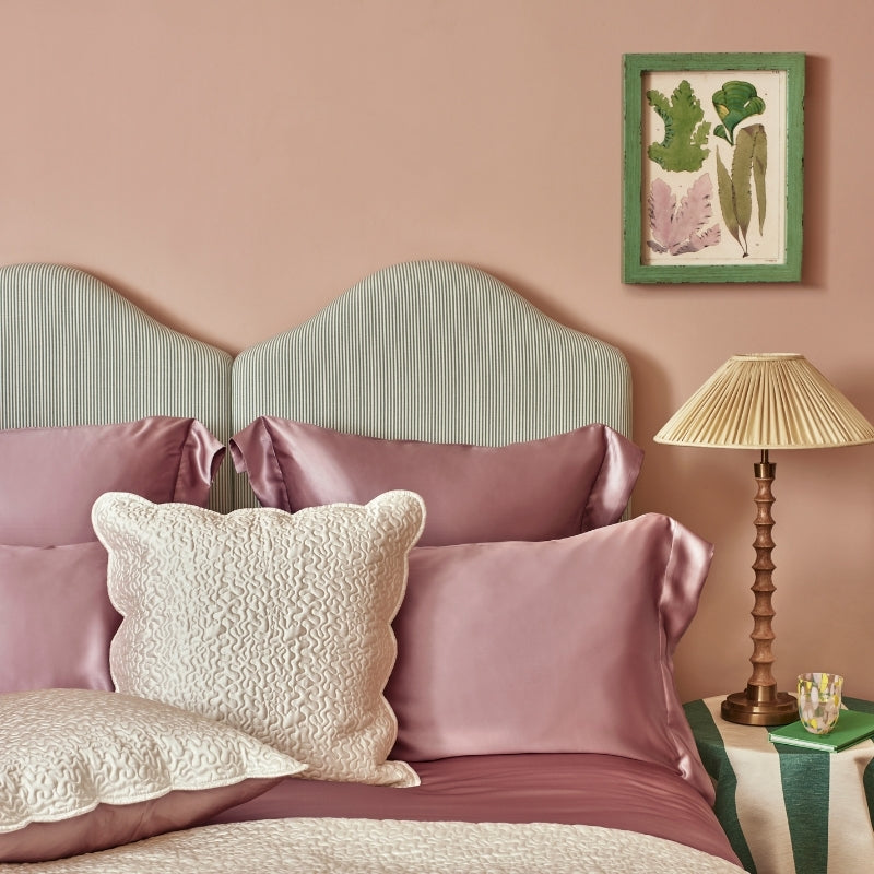 Vintage Pink Silk Pillowcase