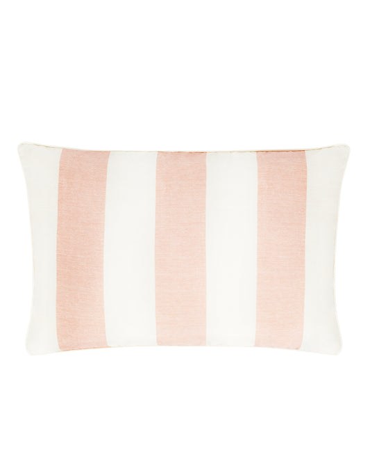 Cary Silk Rectangular Cushion Piped Finish - Pink