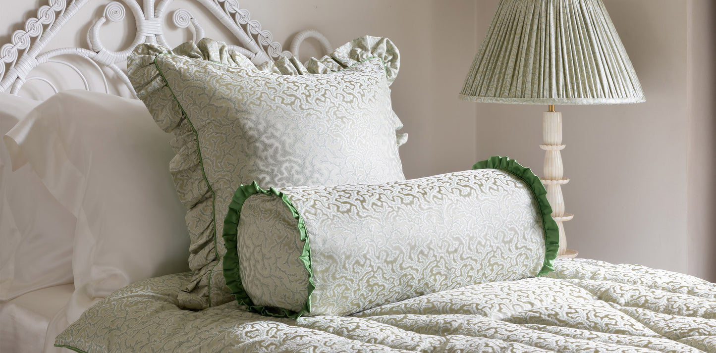 Coral Fern Silk Eiderdown - Green