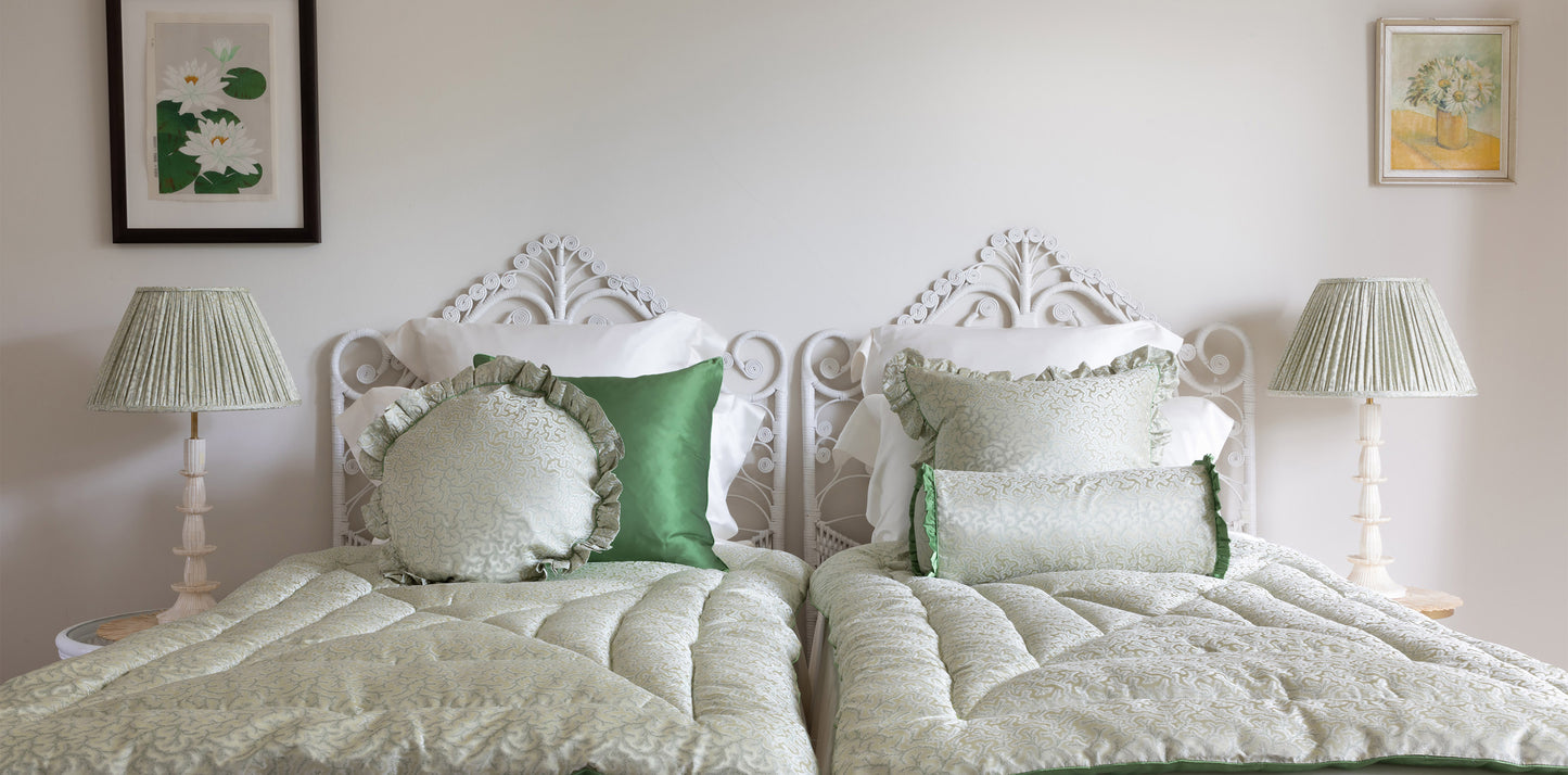 Coral Fern Silk Eiderdown - Green