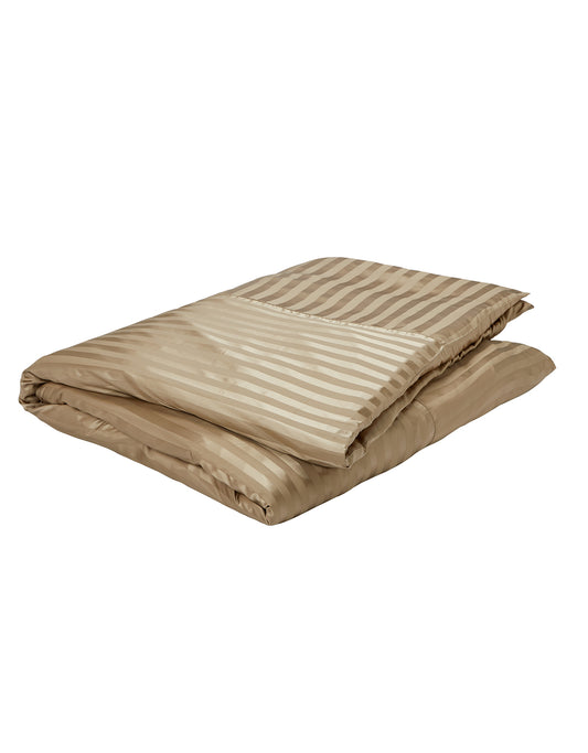 Fraser Stripe Sand Silk Duvet Cover