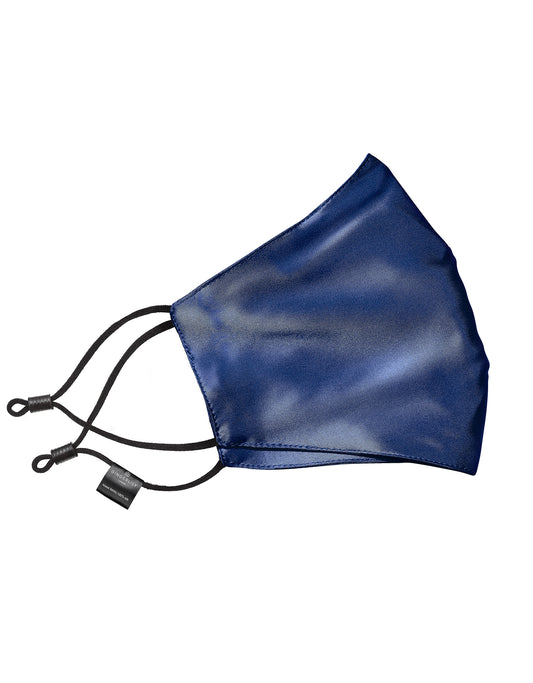 Silk Face Mask - Navy