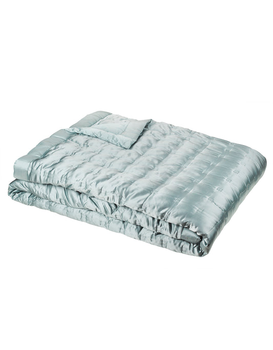 Windsor Silk Coverlet - Teal