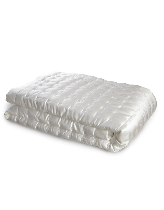 Windsor Silk Coverlet - Ivory