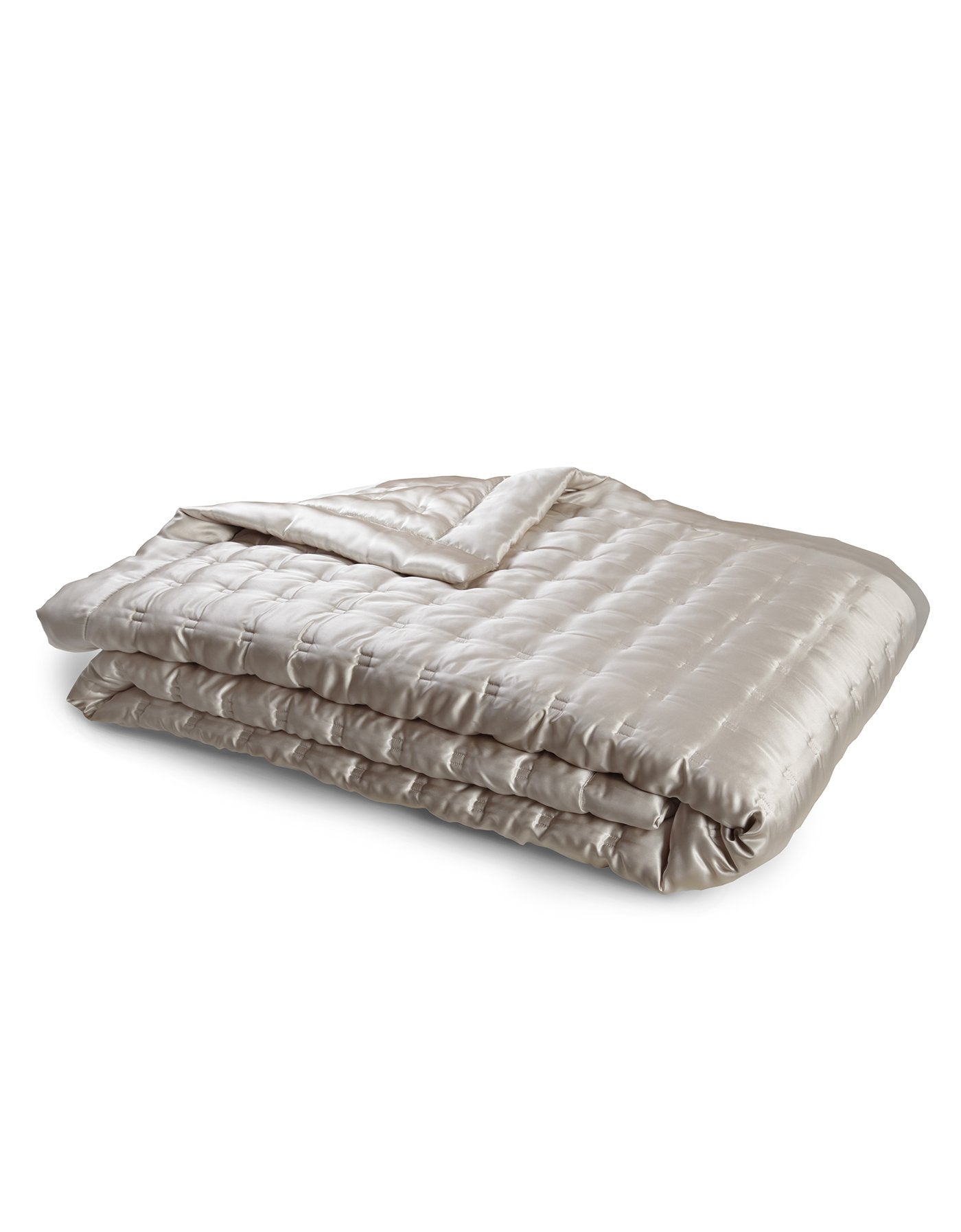 Windsor Silk Coverlet - Blush
